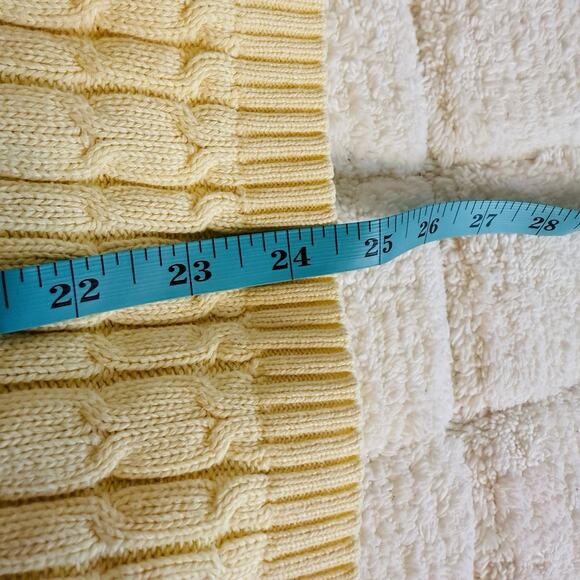 Karen Scott Womens Large Off-White Cable Knit Sweater Preppy Old Money Classic - Picture 10 of 11